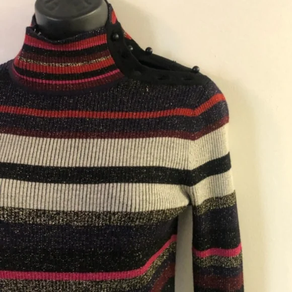 Stripe Turtleneck